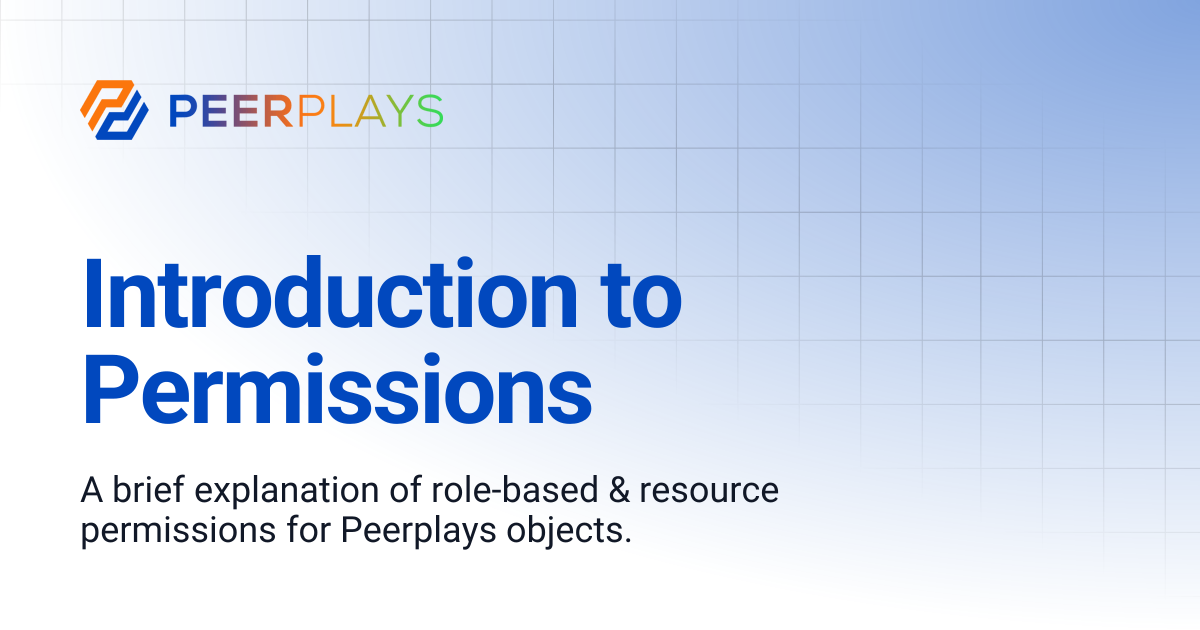 Introduction to Permissions | Peerplays Developer Docs