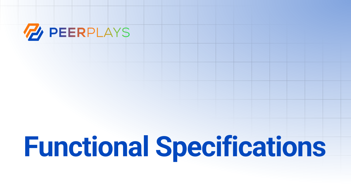 Functional Specifications | Peerplays Developer Docs